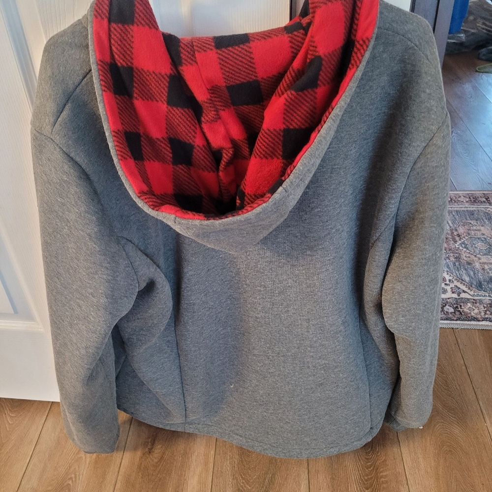 Reversable full zipup hoody